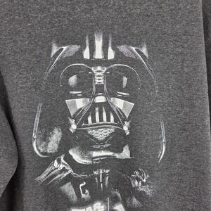 NWT Star Wars Darth Vader Graphic Crew Neck Sweatshirt Mens Gray Movie XL